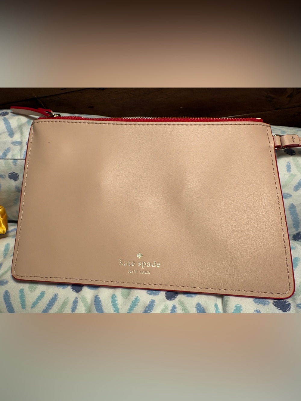 kate spade Pink Pig Zip Pouch Wristlet - Picture 6 of 8